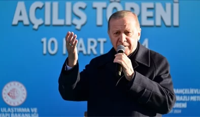 Cumhurbaşkanı Erdoğan’dan İmamoğlu’na sert salvo: Bizim yaptıklarımıza sahip çıkıyor