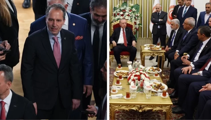 Yeniden Refah’tan, Cumhurbaşkanı Erdoğan’ın Fatih Erbakan’ı çaya davet etmemesine fotoğraflı gönderme